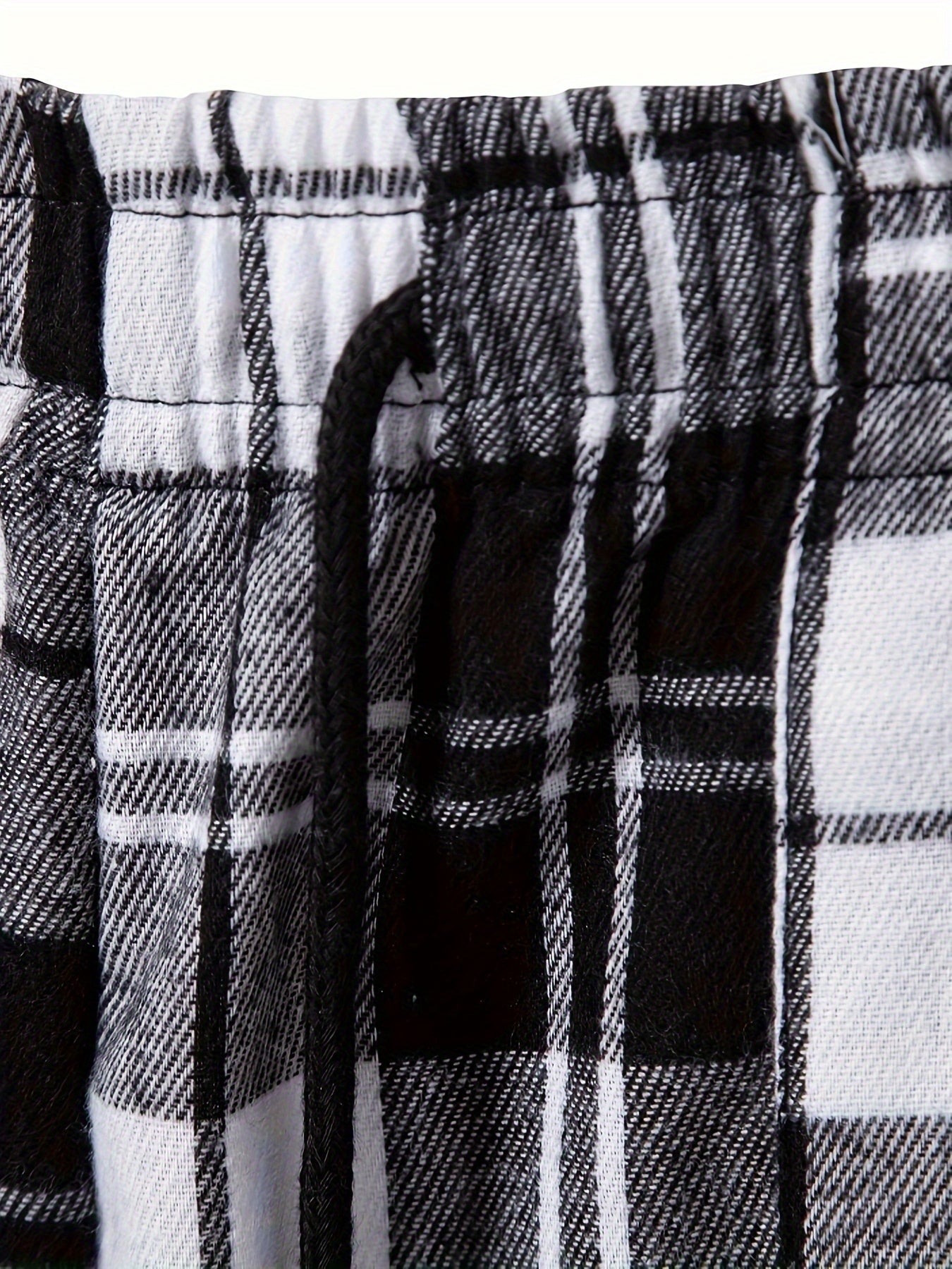 Pantalón de Descanso a Cuadros con Resorte — Viaestilo