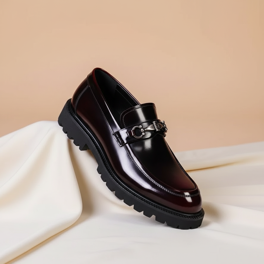 Mocasines de Piel con Detalle de Herradura — Viaestilo