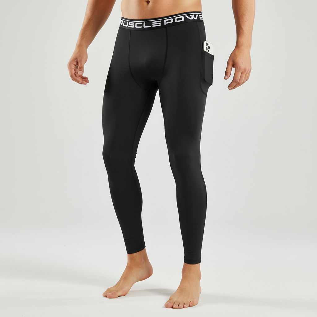 Leggings de Compresión Cintura Alta con Bolsa — Viaestilo
