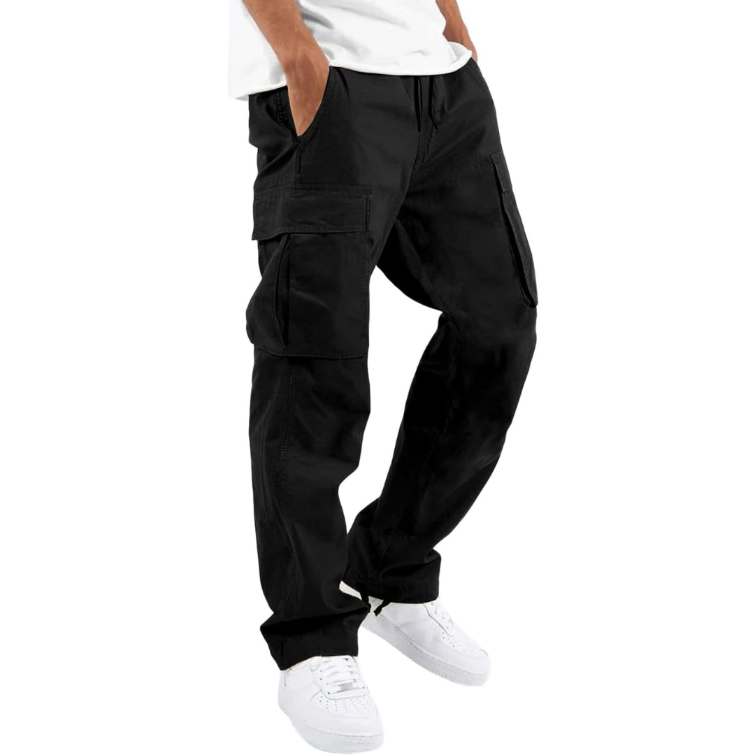 Pantalón Cargo de Algodón con Cordón — Viaestilo