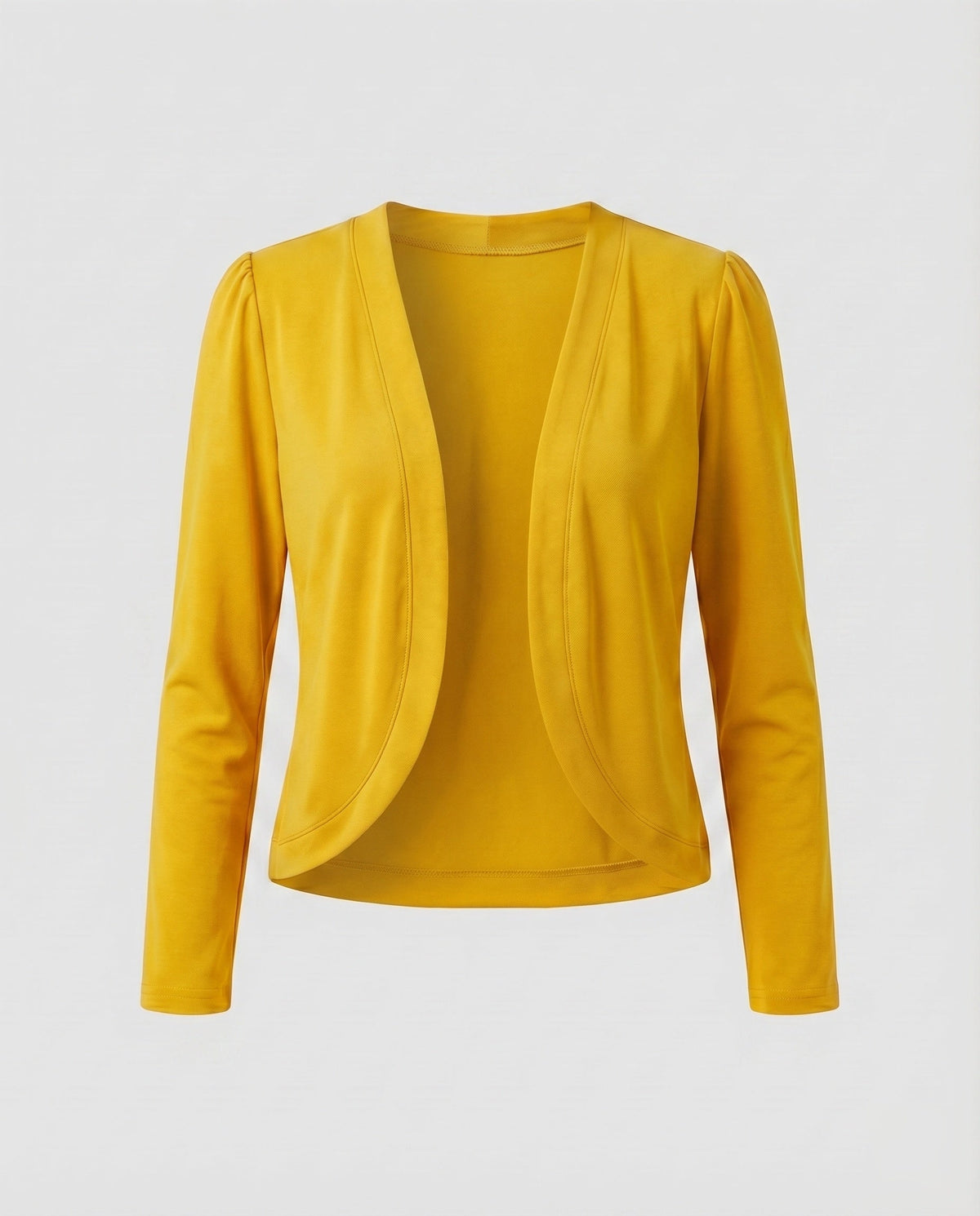 Saco Bolero con Solapa Chal y Corte Entallado — Viaestilo
