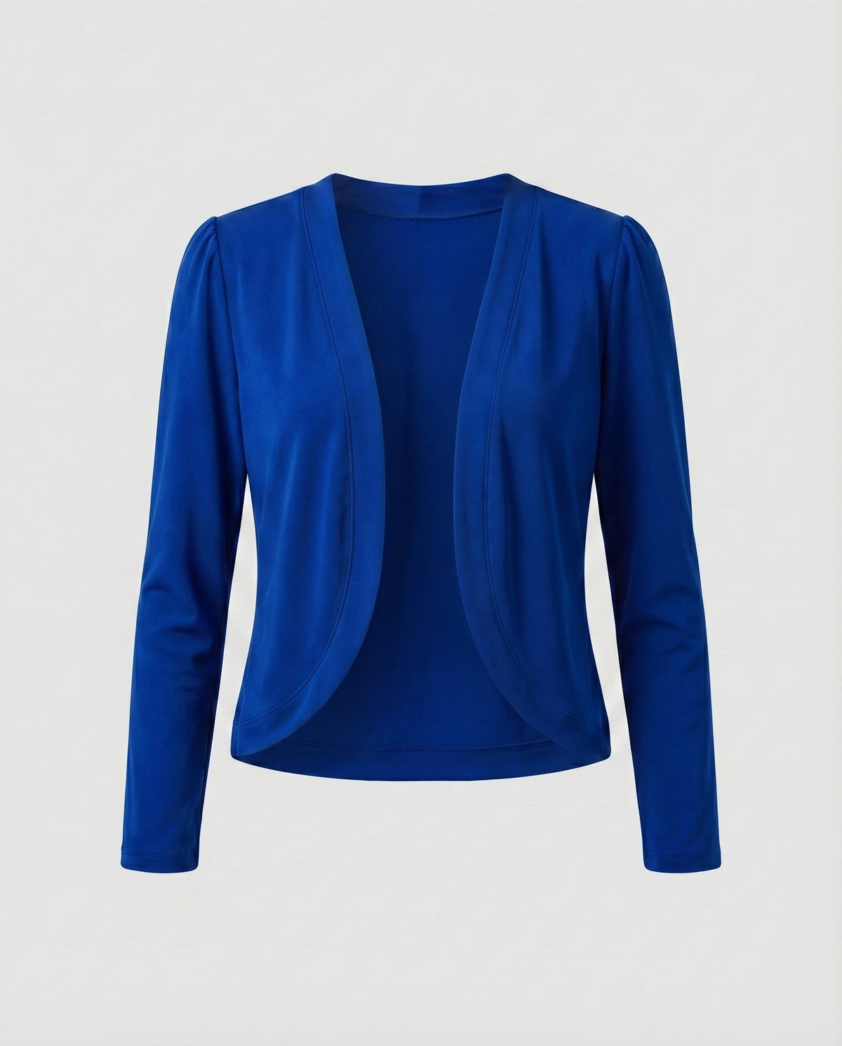 Saco Bolero con Solapa Chal y Corte Entallado — Viaestilo