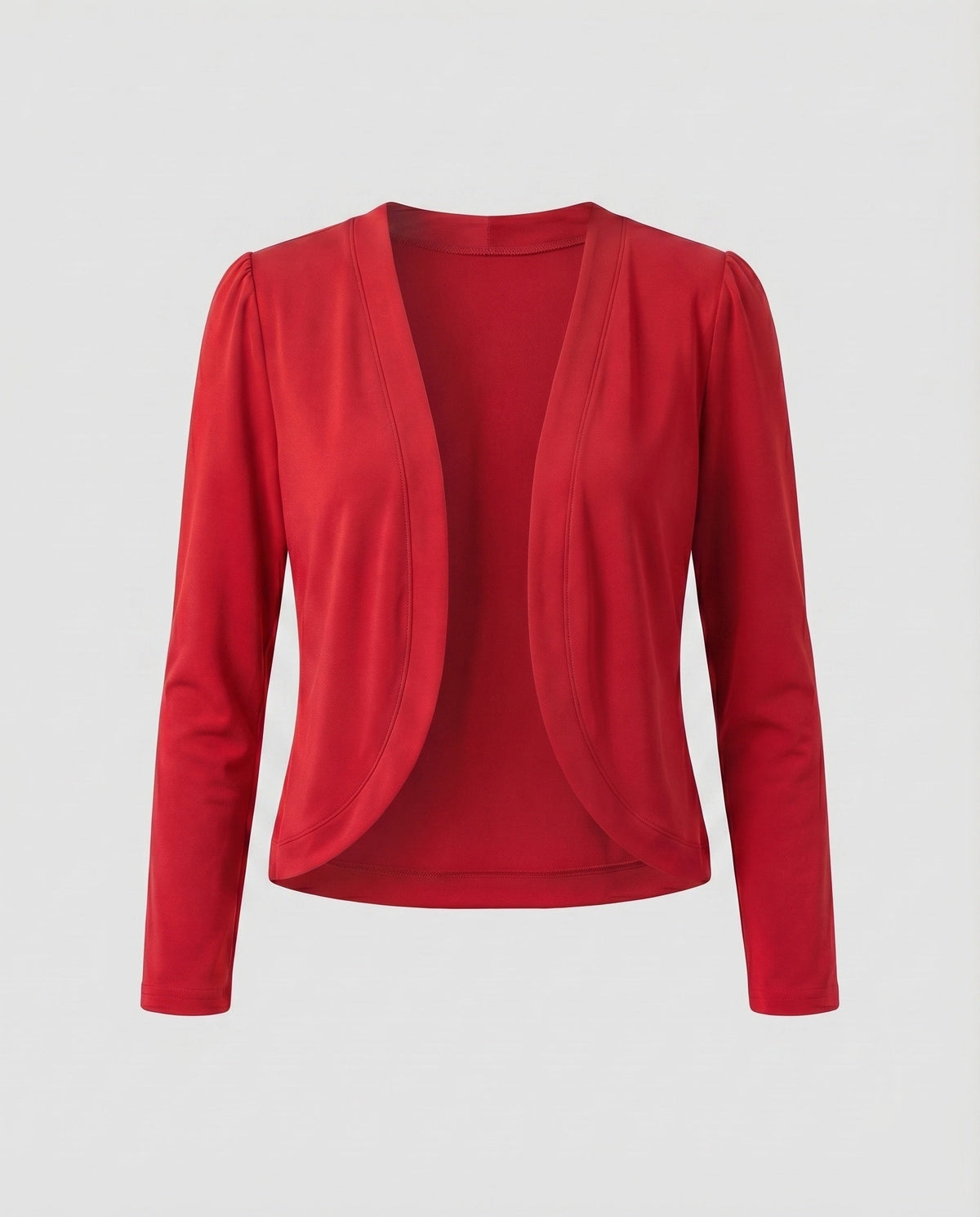 Saco Bolero con Solapa Chal y Corte Entallado — Viaestilo