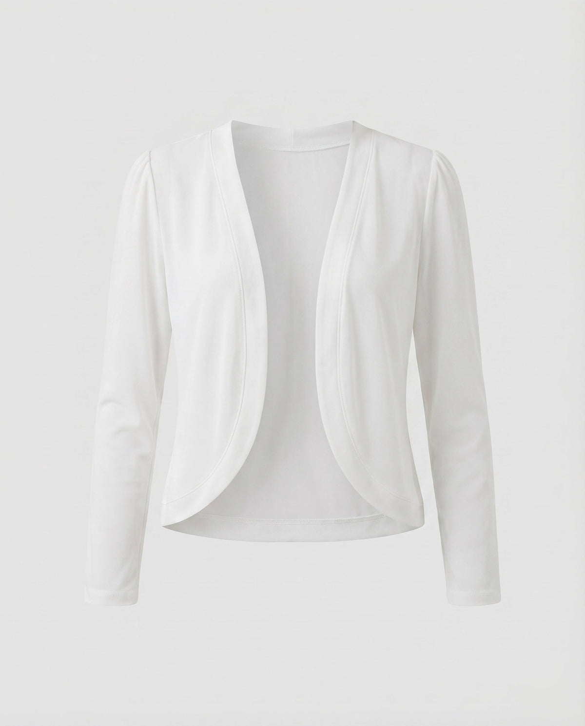 Saco Bolero con Solapa Chal y Corte Entallado — Viaestilo