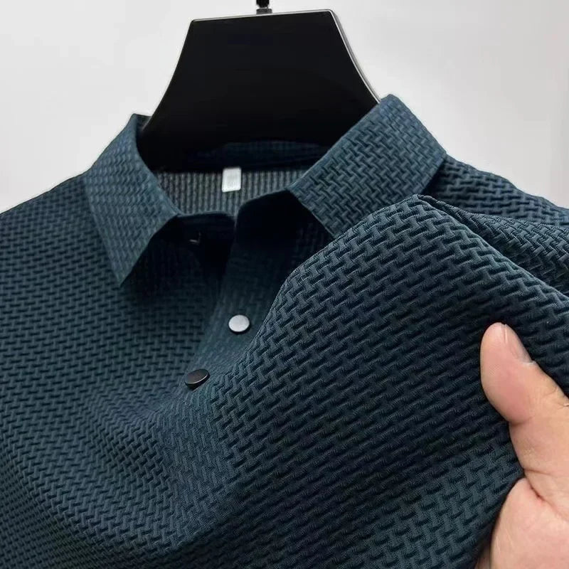 Playera Polo de Punto Waffle Ultraligera — Viaestilo