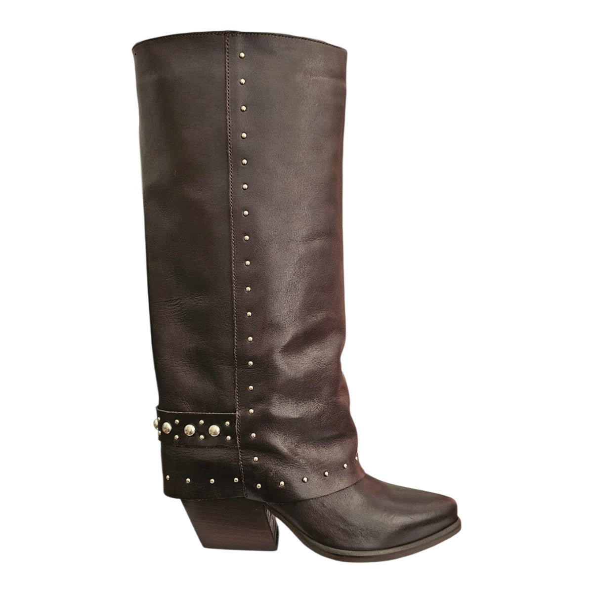 Botas Vaqueras Cody de Piel Genuina con Tachuelas — Viaestilo