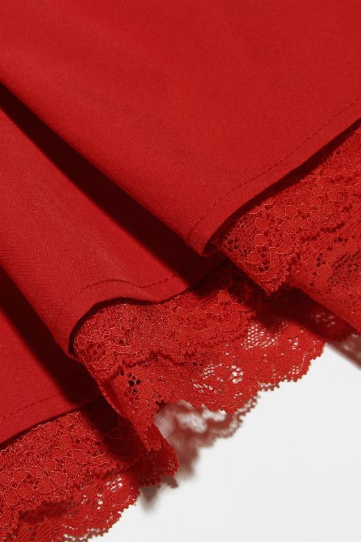 Vestido Mini Corsé con Encaje y Falda Acampanada — Viaestilo