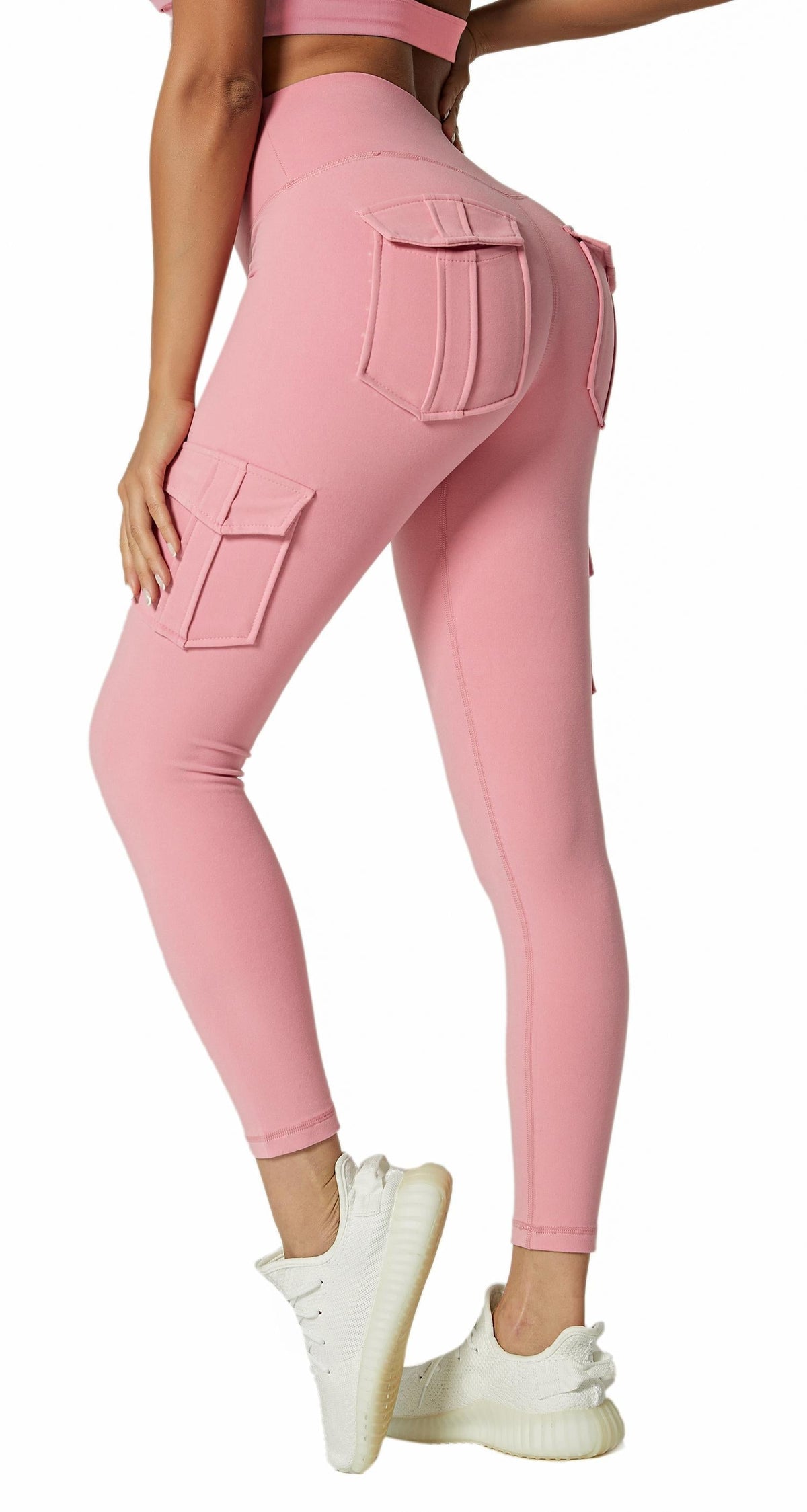 Leggings Cargo Cintura Alta con Bolsillos — Viaestilo