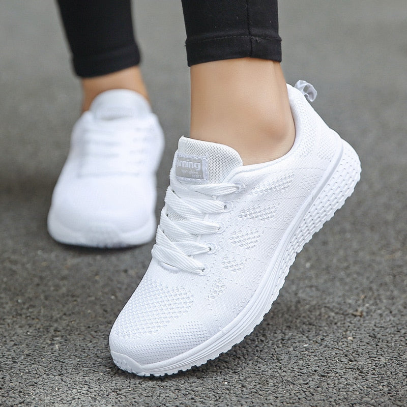 Tenis de Malla Tejida con Agujetas — Viaestilo