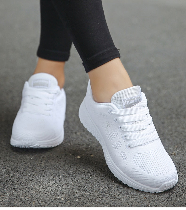 Tenis de Malla Tejida con Agujetas — Viaestilo