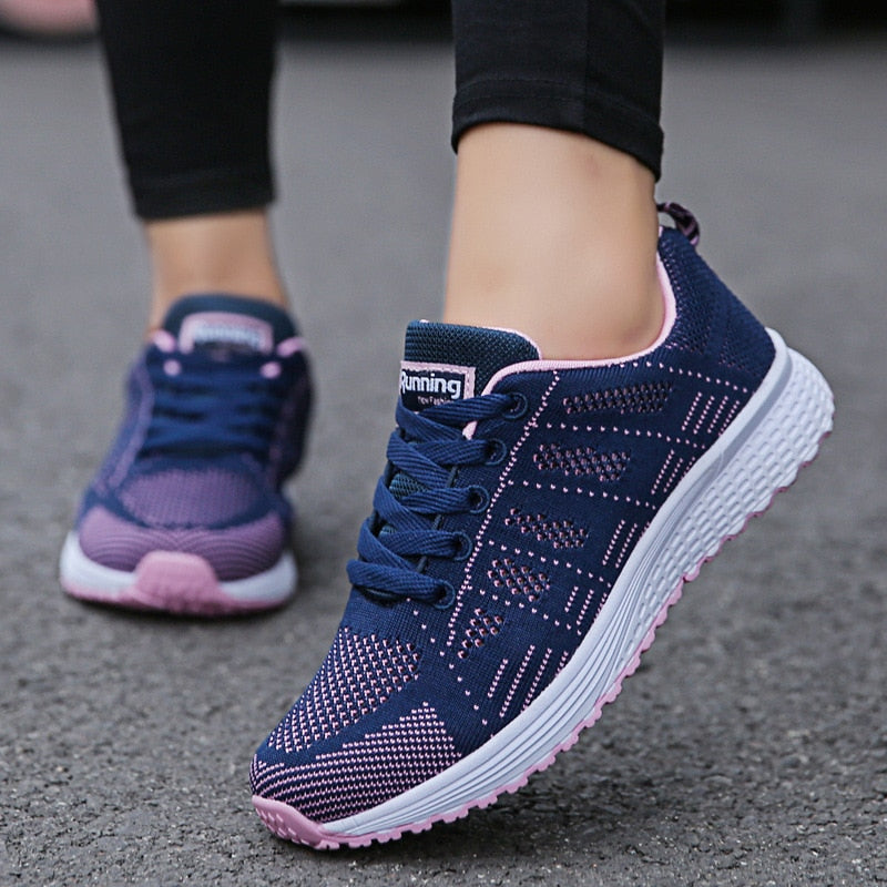 Tenis de Malla Tejida con Agujetas — Viaestilo
