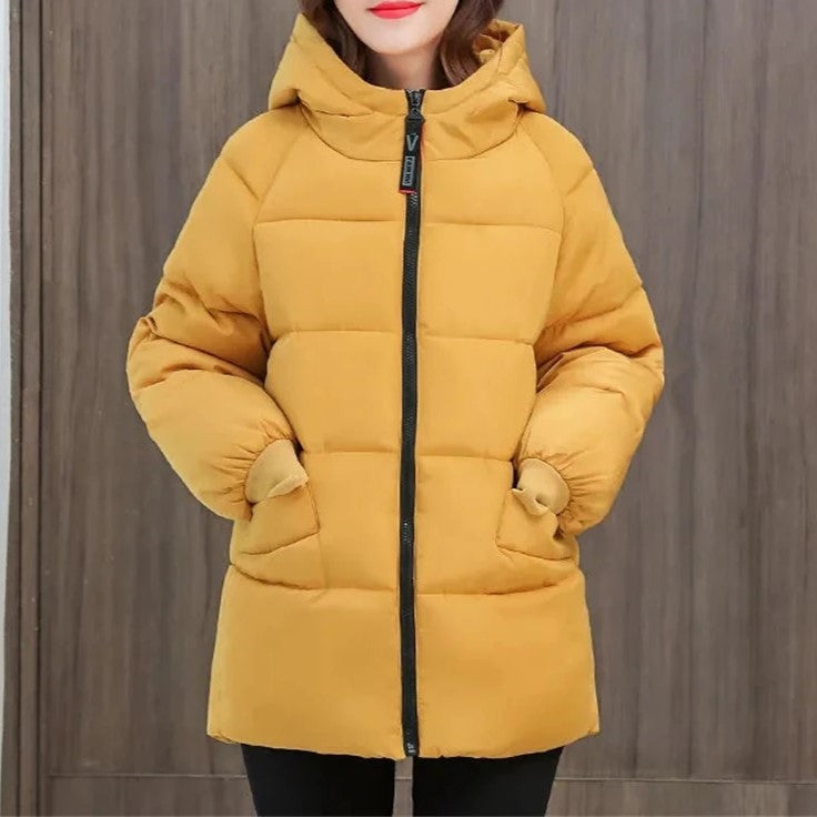 Abrigo Acolchado Oversize con Capucha — Viaestilo