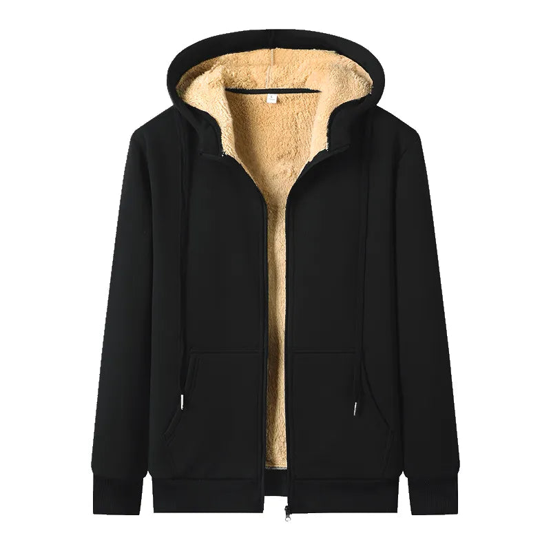 Sudadera Talla Plus con Capucha y Forro Polar — Viaestilo