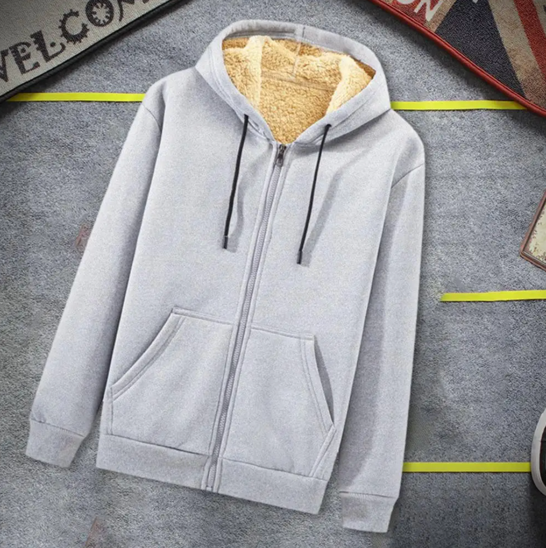 Sudadera Talla Plus con Capucha y Forro Polar — Viaestilo