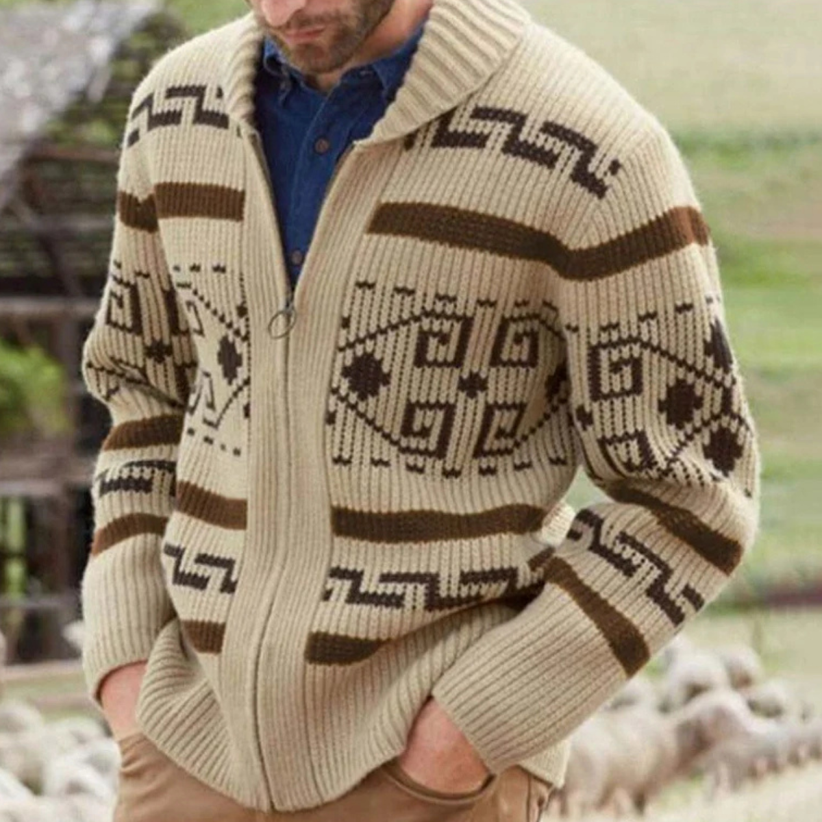 Cárdigan Oversize Abierto de Punto Suave — Viaestilo