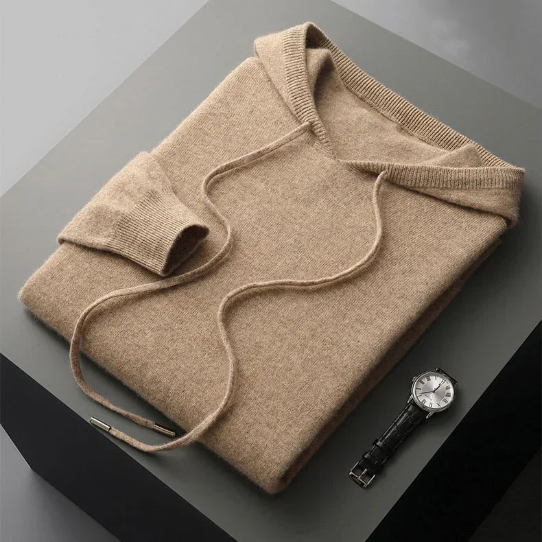 Sudadera de Lana Merino con Capucha — Viaestilo
