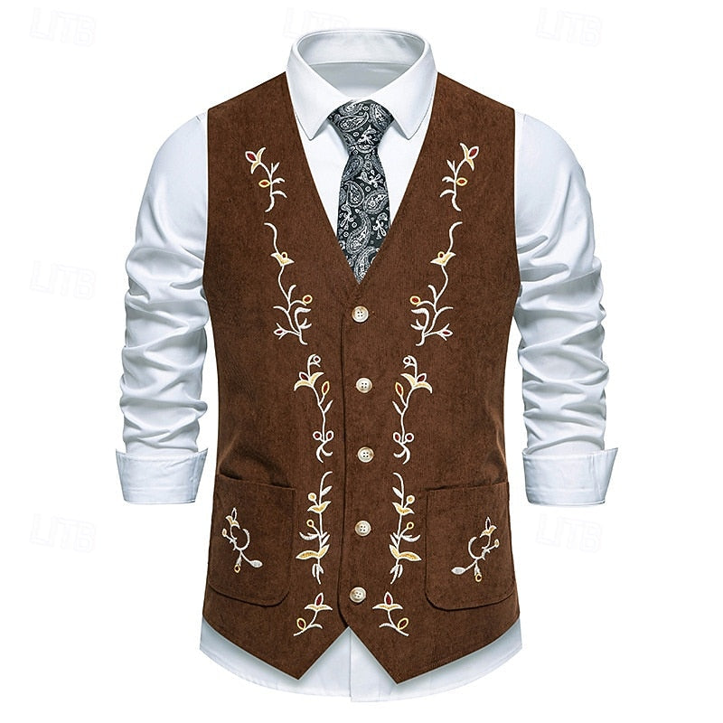 Chaleco de Vestir con Bordado Floral — Viaestilo