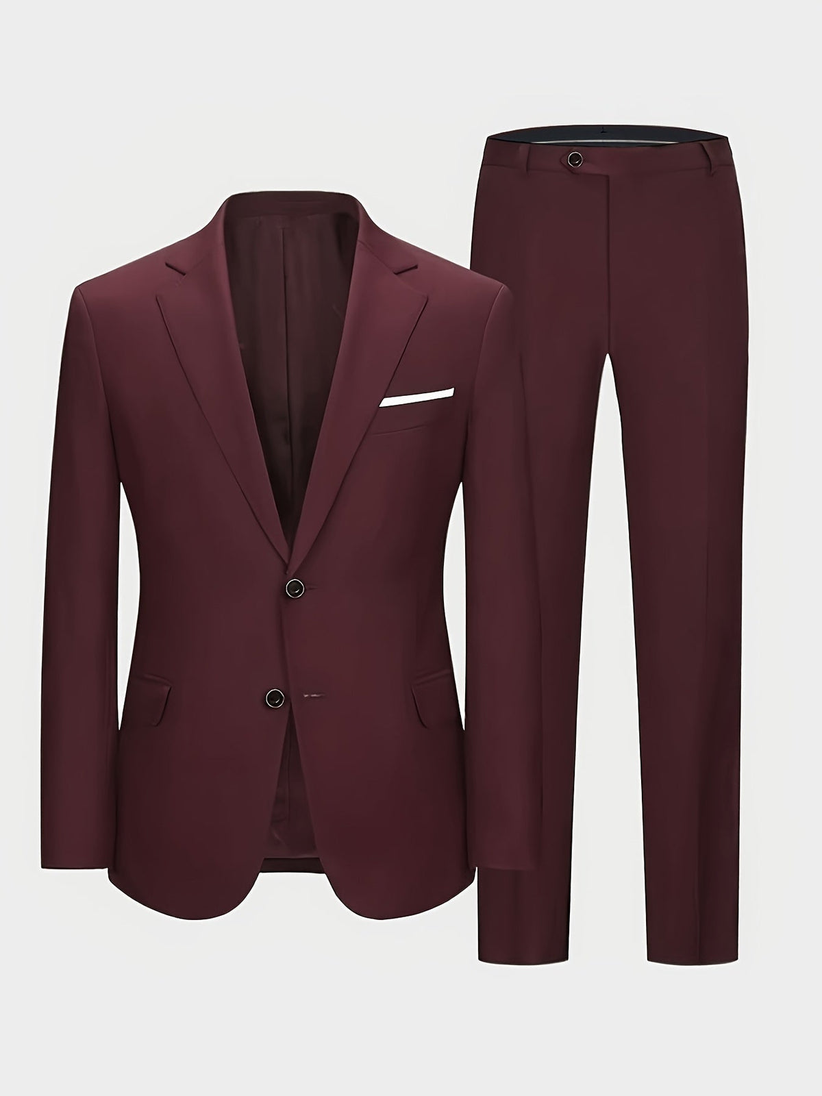 Traje Dos Piezas Slim con Solapa de Muesca — Viaestilo