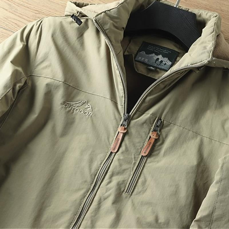 Chamarra Outdoor con Capucha Rompevientos — Viaestilo