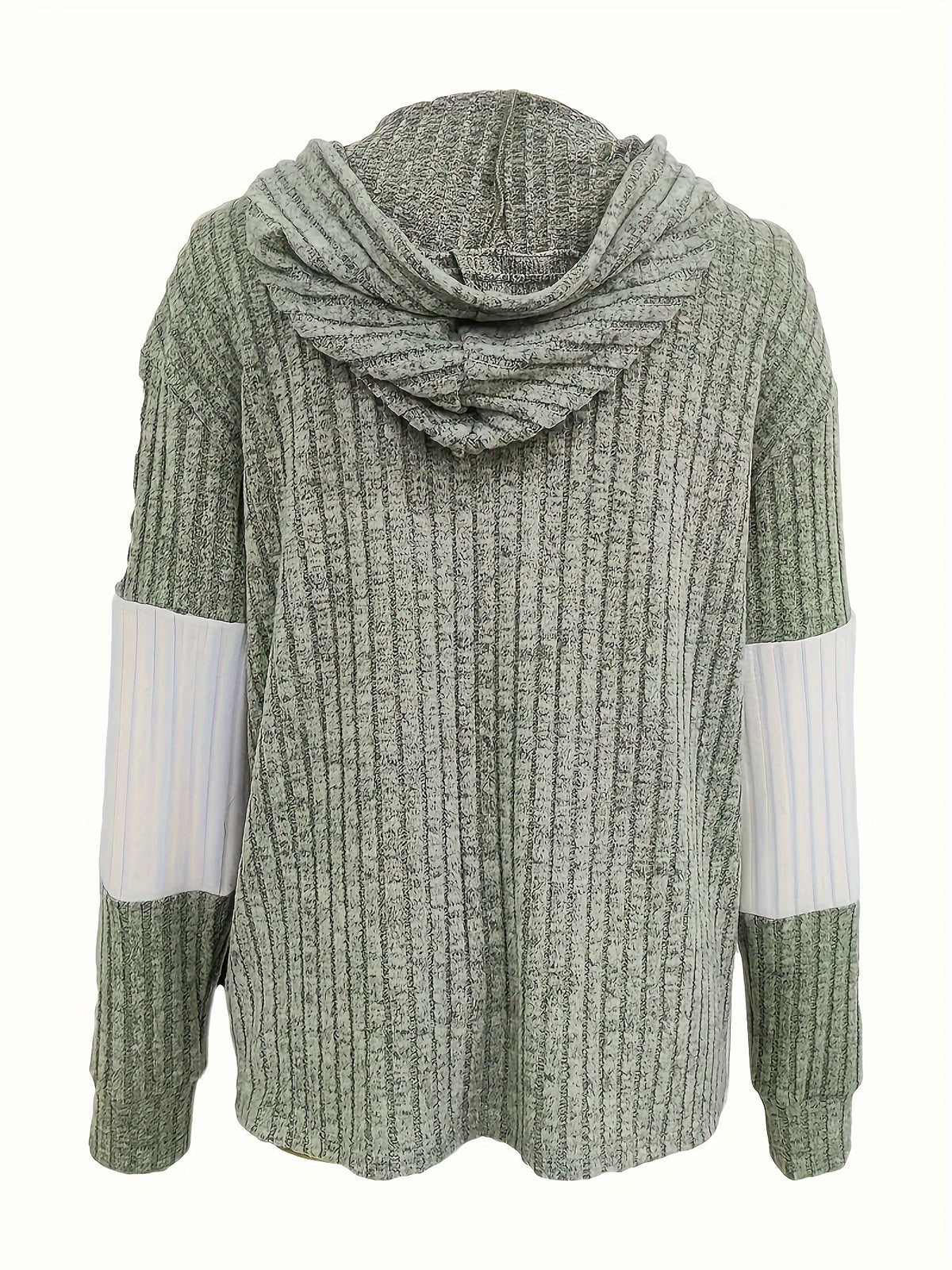 Sudadera con Cierre y Bloques de Color Texturizada — Viaestilo