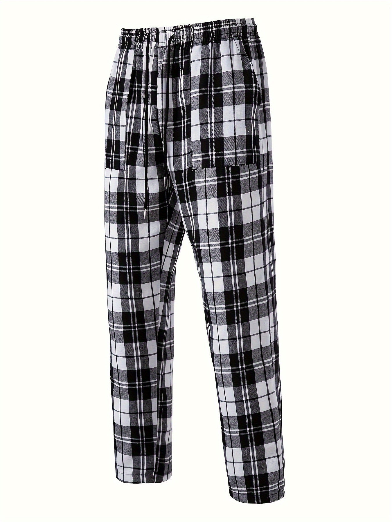 Pantalón de Descanso a Cuadros con Resorte — Viaestilo