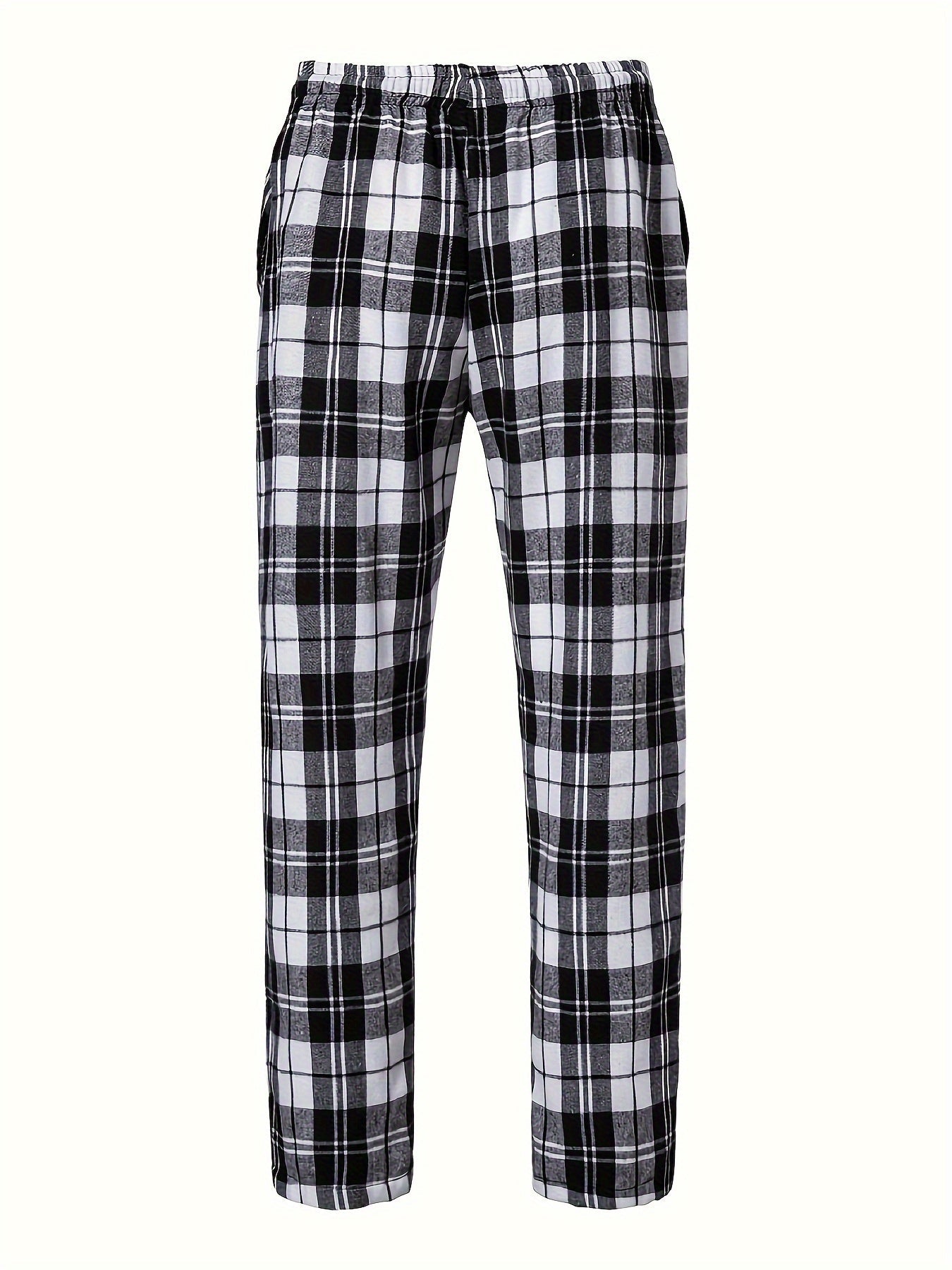 Pantalón de Descanso a Cuadros con Resorte — Viaestilo