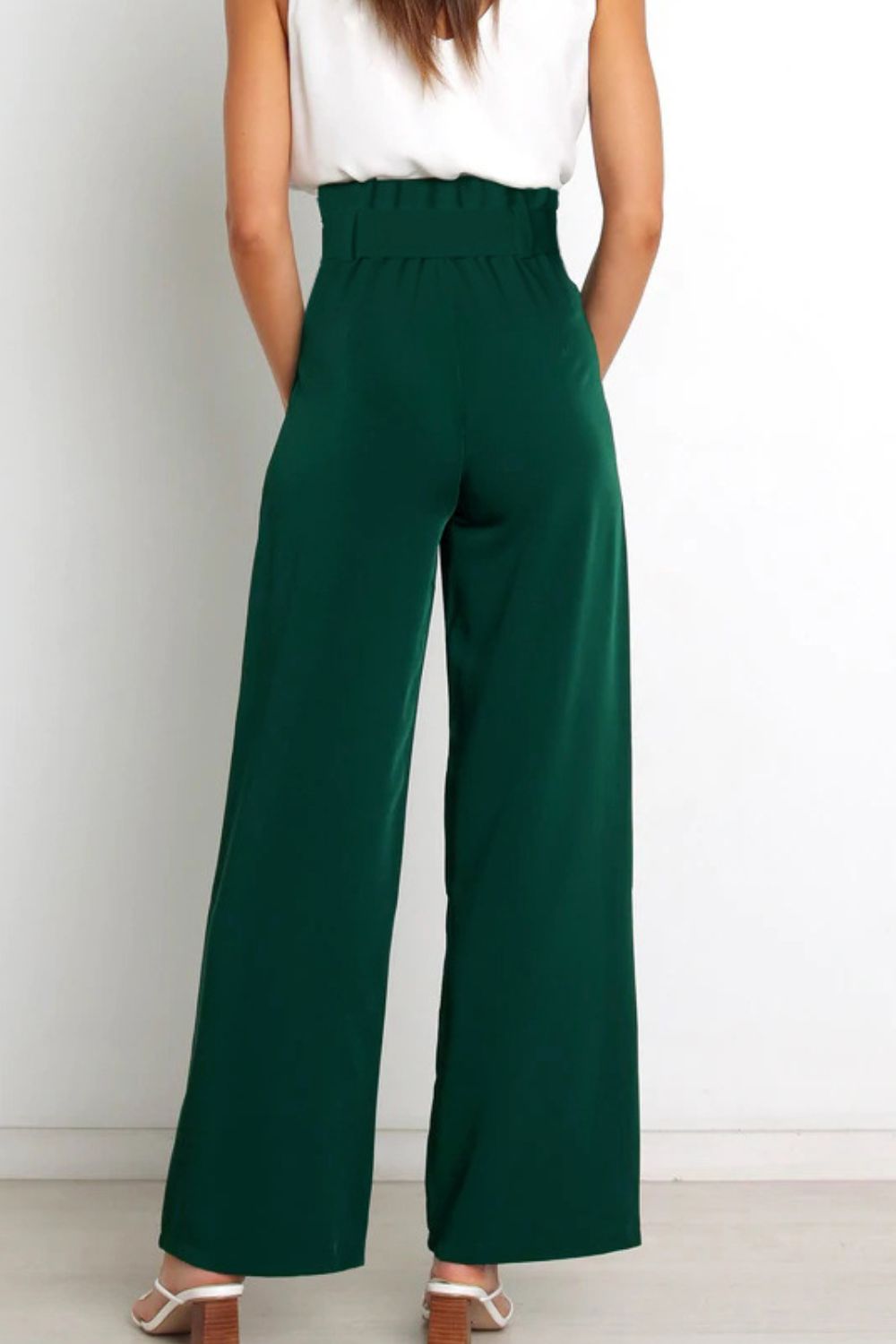 Pantalón Paperbag Cintura Alta con Moño — Viaestilo