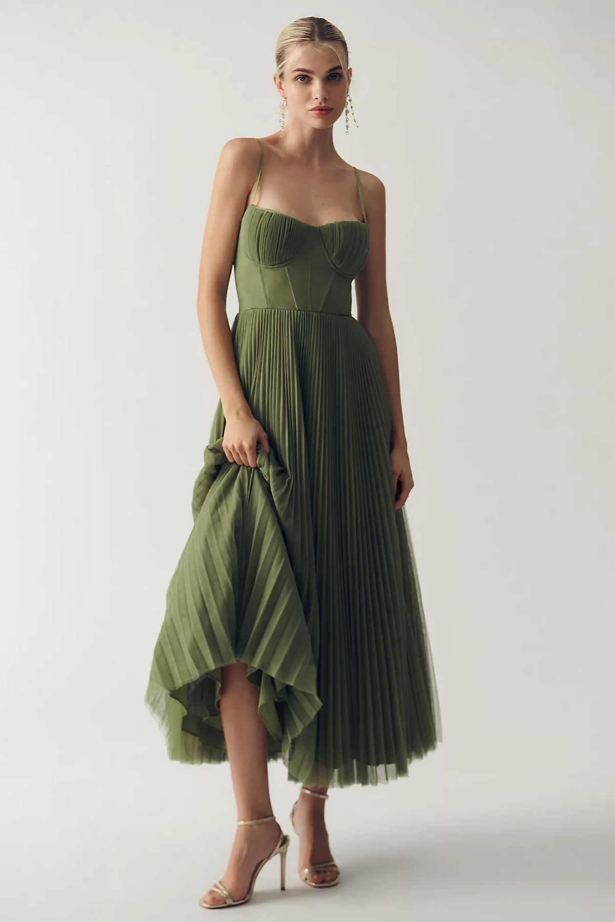 Vestido Midi Tamara con Corsé Estructurado — Viaestilo