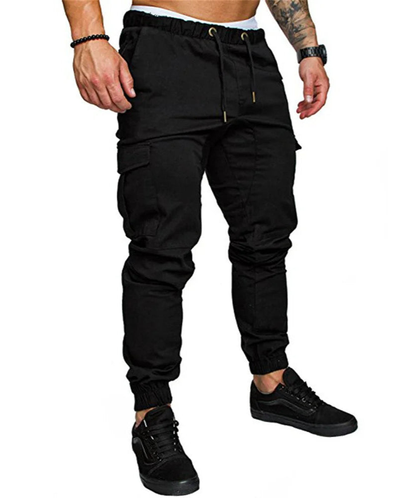 Pantalón Cargo Jogger con Bolsas y Corte Entubado — Viaestilo