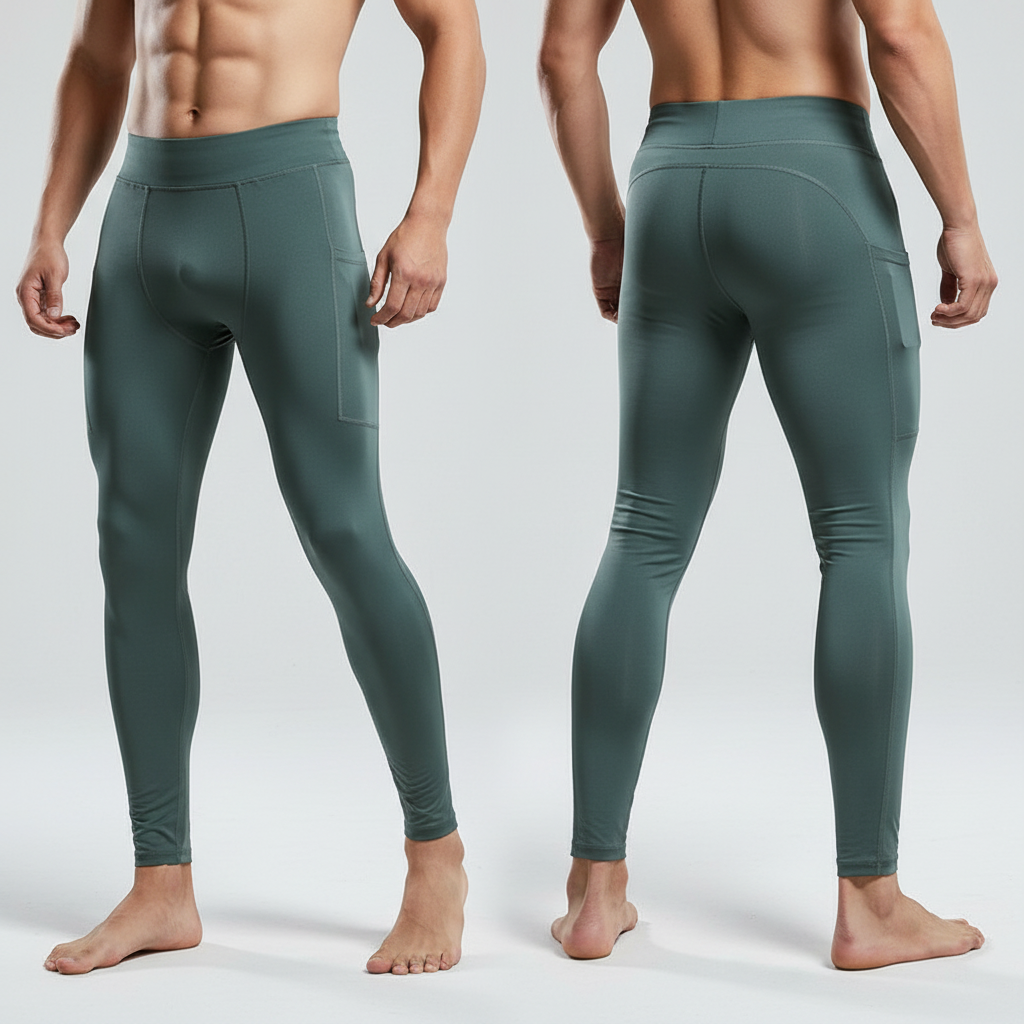 Leggings de Compresión Cintura Alta con Bolsa — Viaestilo