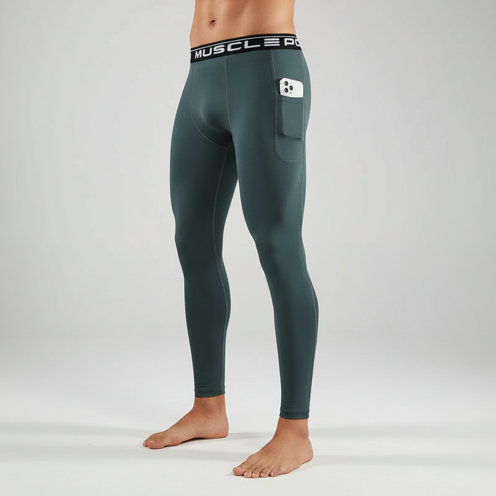 Leggings de Compresión Cintura Alta con Bolsa — Viaestilo