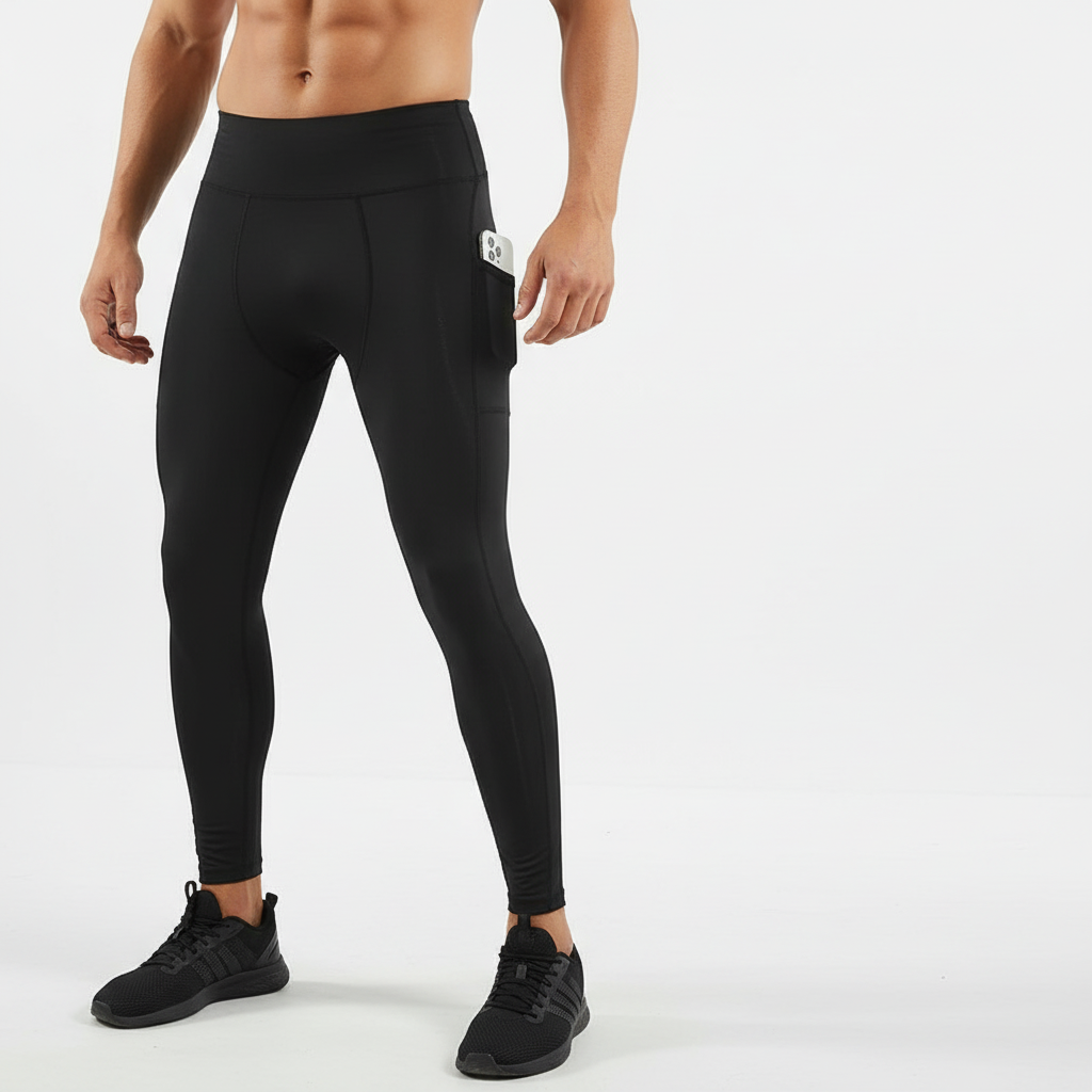 Leggings de Compresión Cintura Alta con Bolsa — Viaestilo