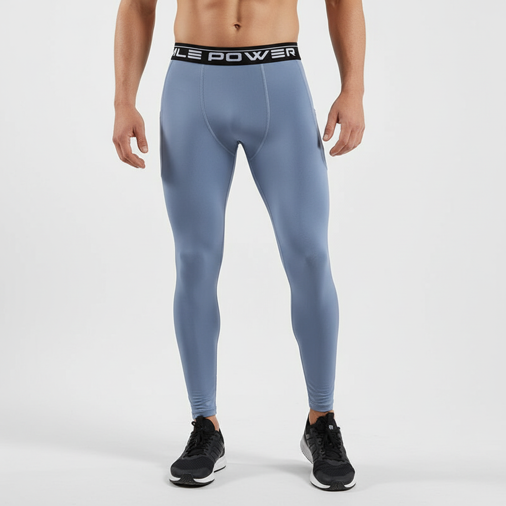 Leggings de Compresión Cintura Alta con Bolsa — Viaestilo