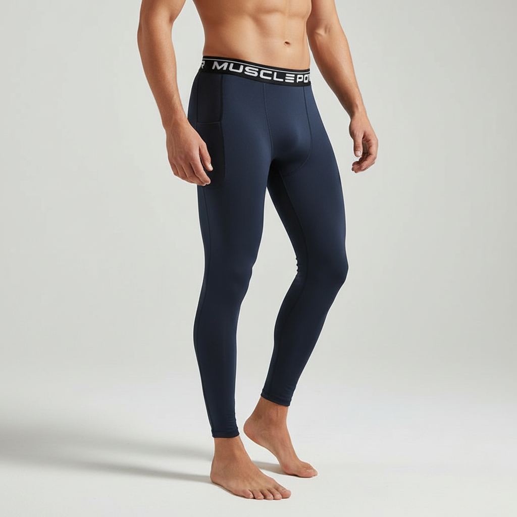 Leggings de Compresión Cintura Alta con Bolsa — Viaestilo