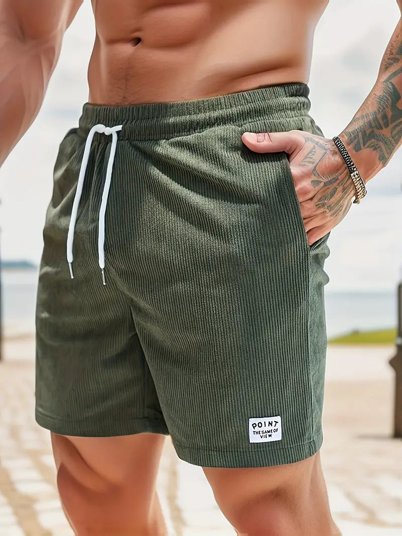 Short de Playa Texturizado con Cordón — Viaestilo