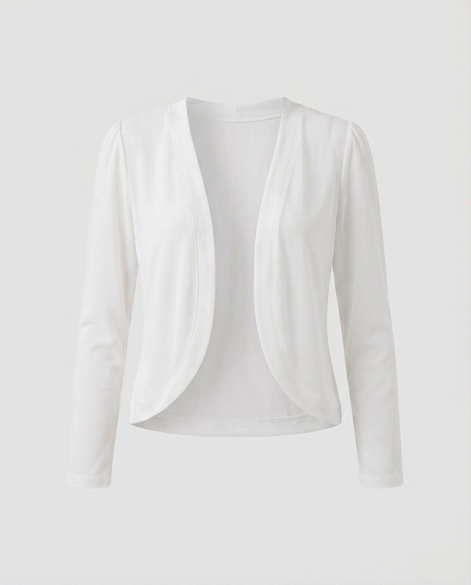 Saco Bolero con Solapa Chal y Corte Entallado — Viaestilo