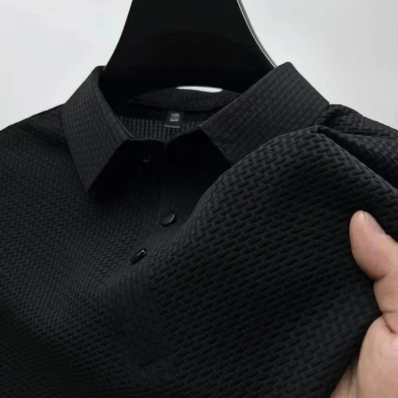 Playera Polo de Punto Waffle Ultraligera — Viaestilo