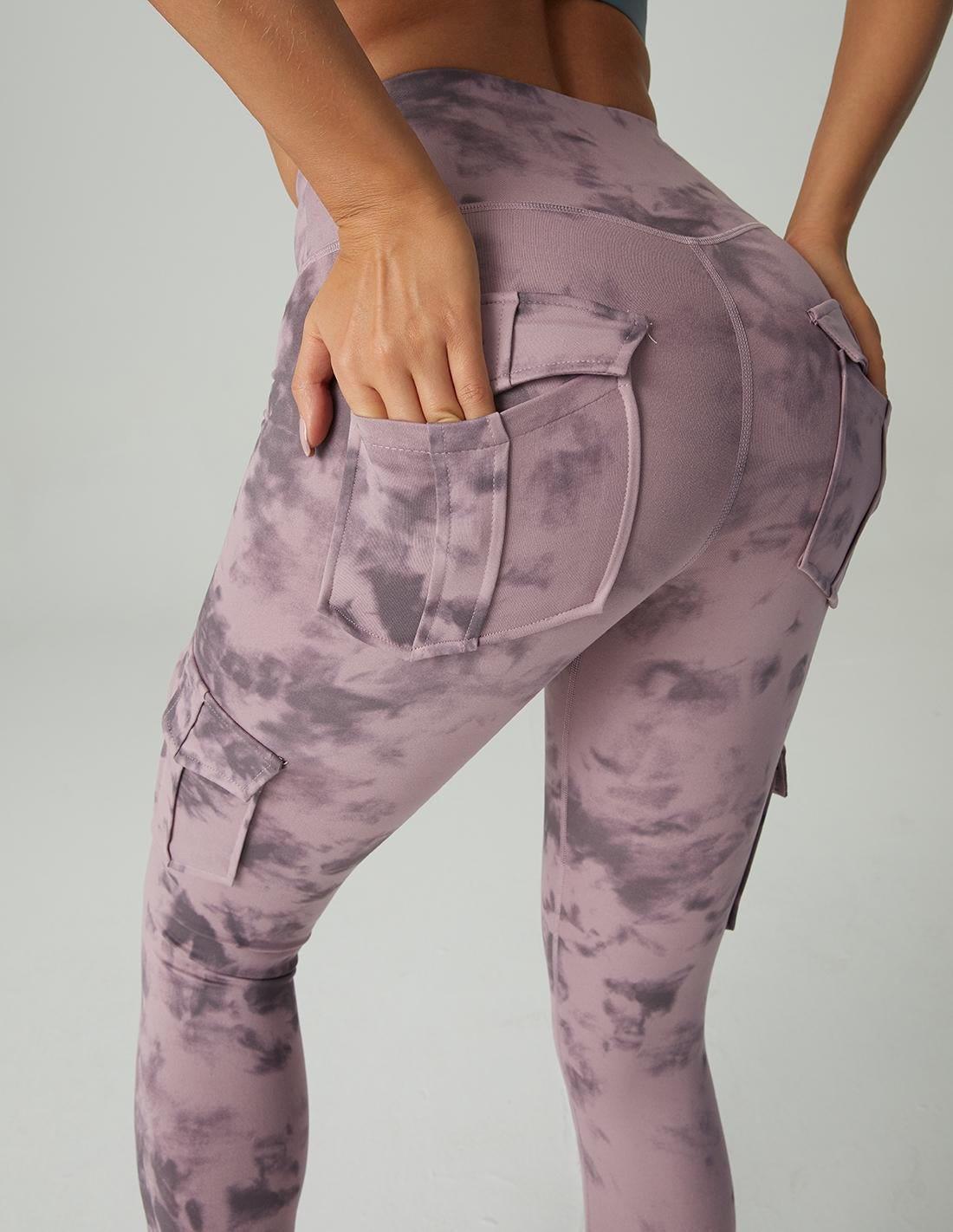 Leggings Cargo Cintura Alta con Bolsillos — Viaestilo