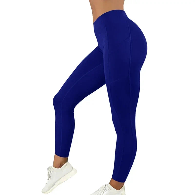 Leggings Cintura Alta con Bolsillos para Yoga — Viaestilo