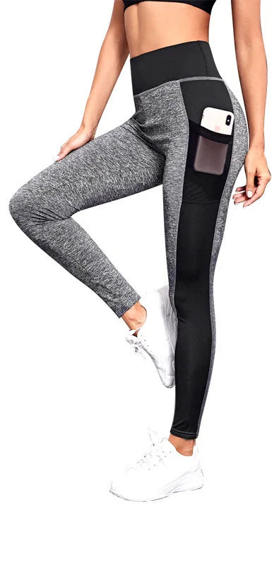 Leggings Cintura Alta con Bolsillos para Yoga — Viaestilo