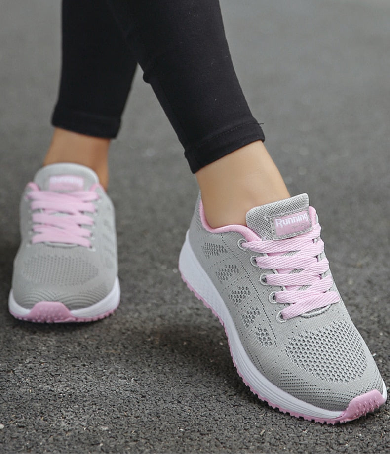 Tenis de Malla Tejida con Agujetas — Viaestilo