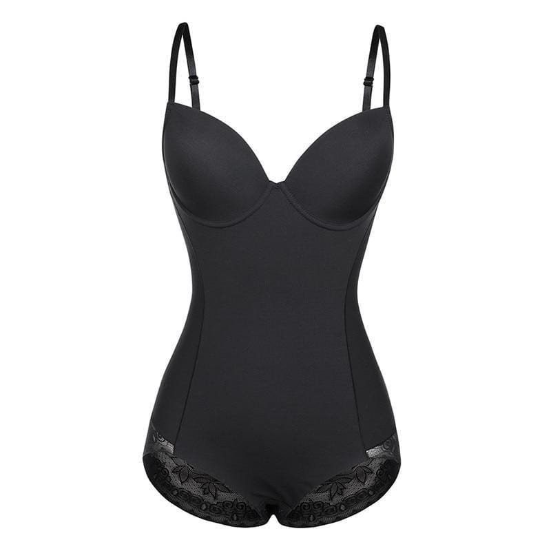 Bodysuit Moldeador con Copa y Encaje — Viaestilo