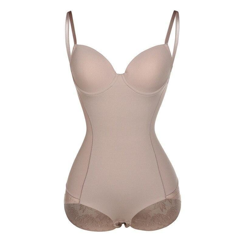 Bodysuit Moldeador con Copa y Encaje — Viaestilo