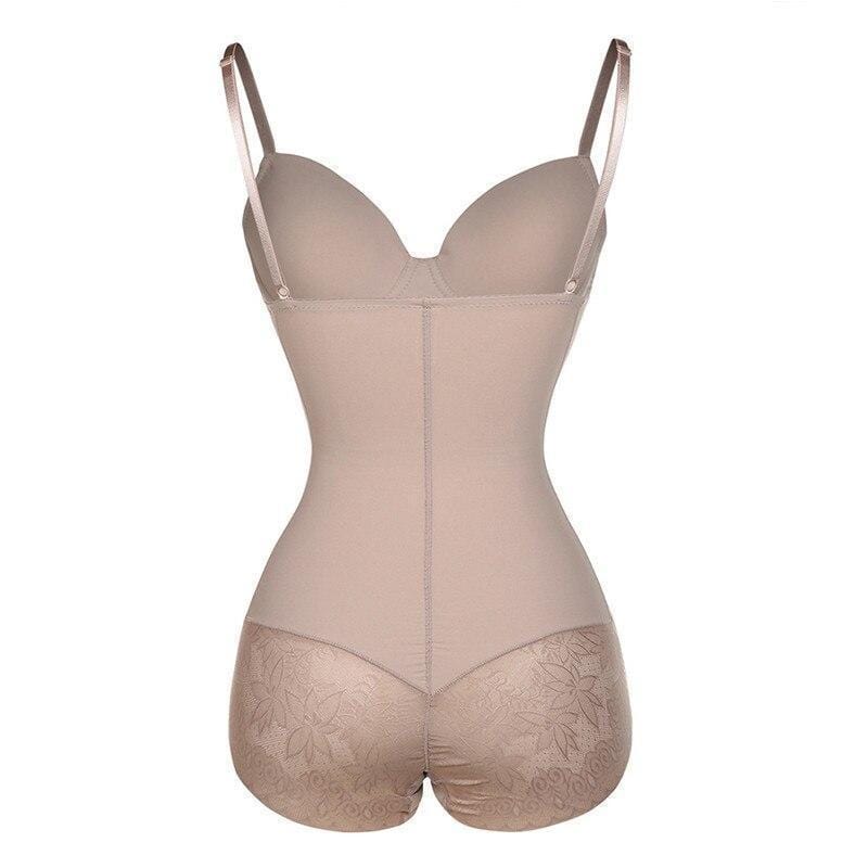 Bodysuit Moldeador con Copa y Encaje — Viaestilo
