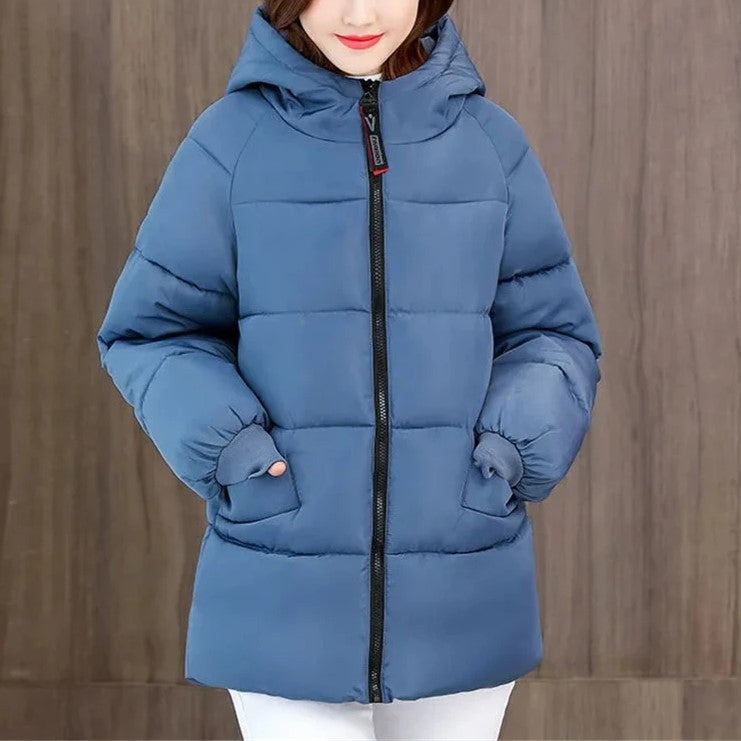 Abrigo Acolchado Oversize con Capucha — Viaestilo