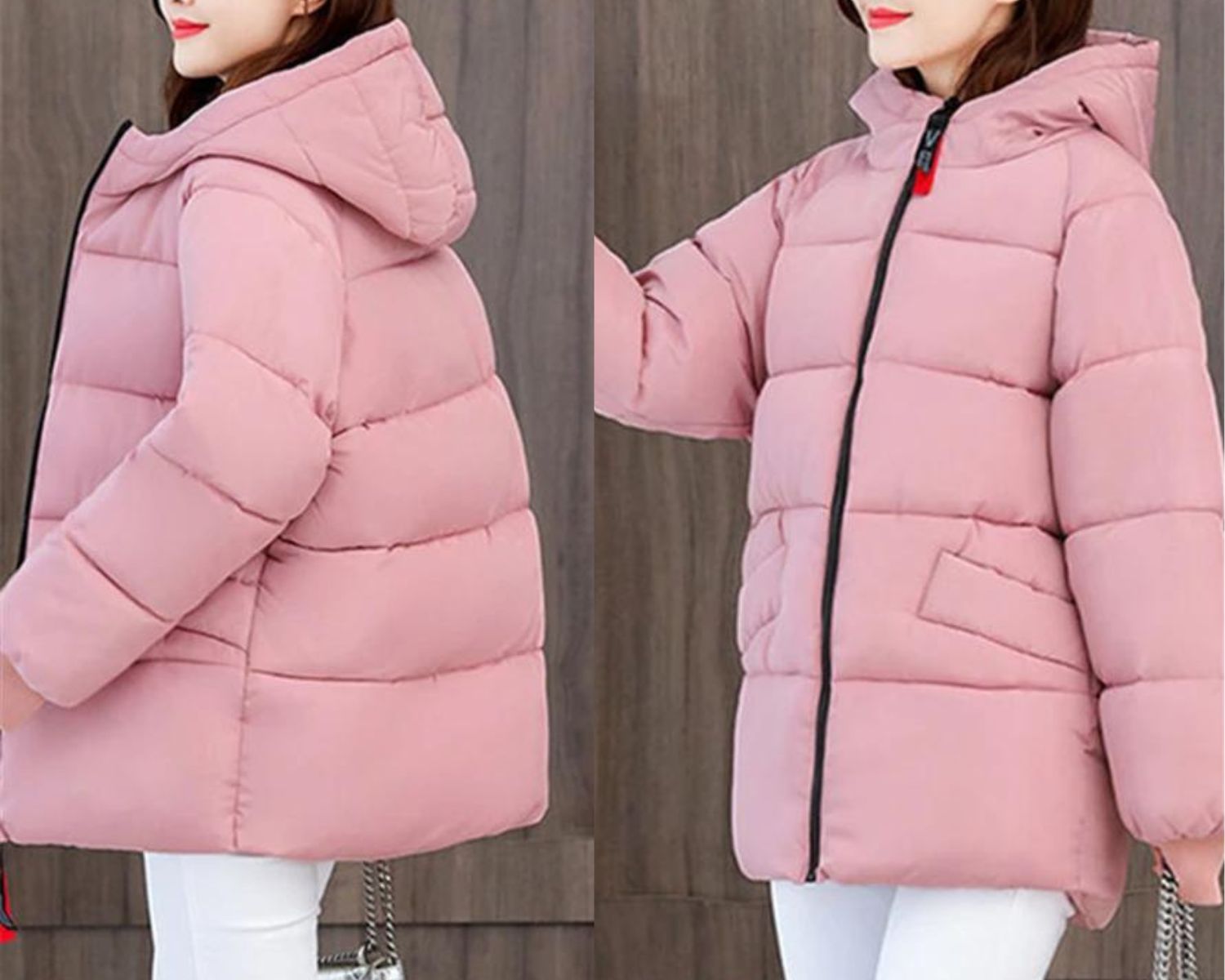 Abrigo Acolchado Oversize con Capucha — Viaestilo