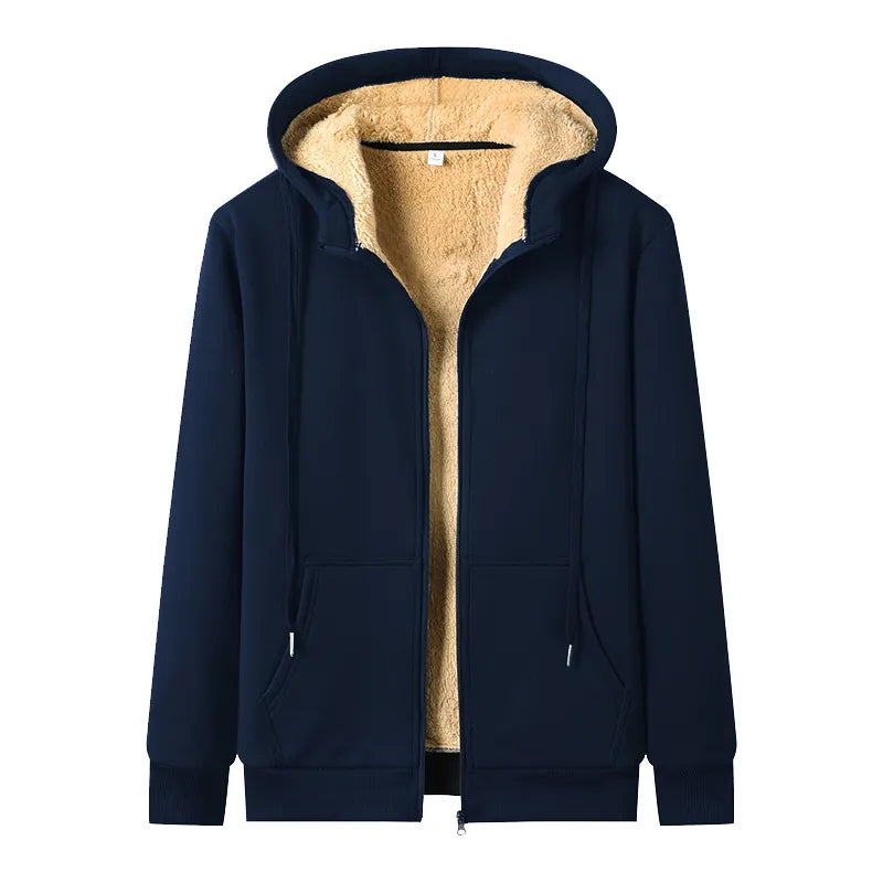 Sudadera Talla Plus con Capucha y Forro Polar — Viaestilo