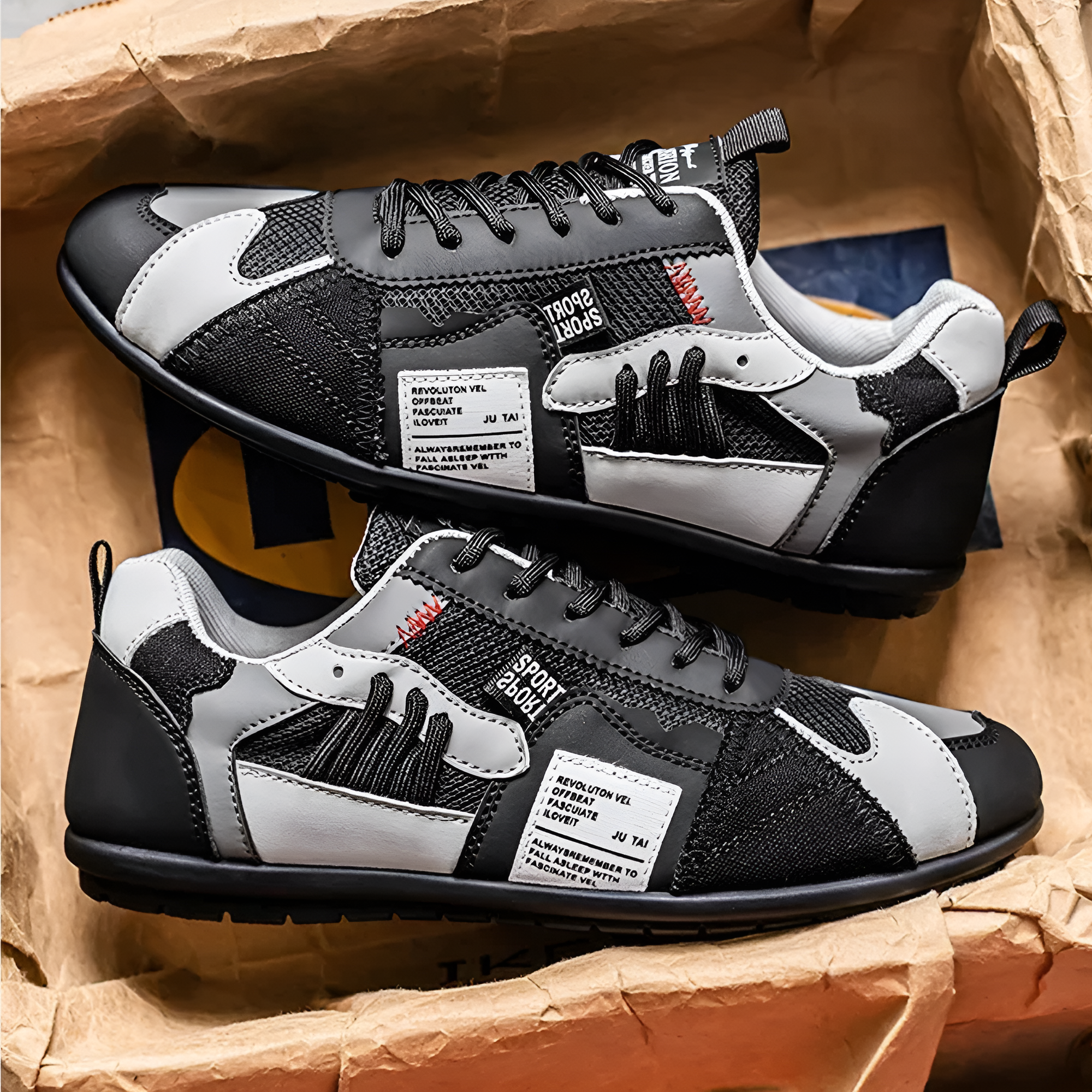 Tenis Varel Racer de Piel y Malla — Viaestilo