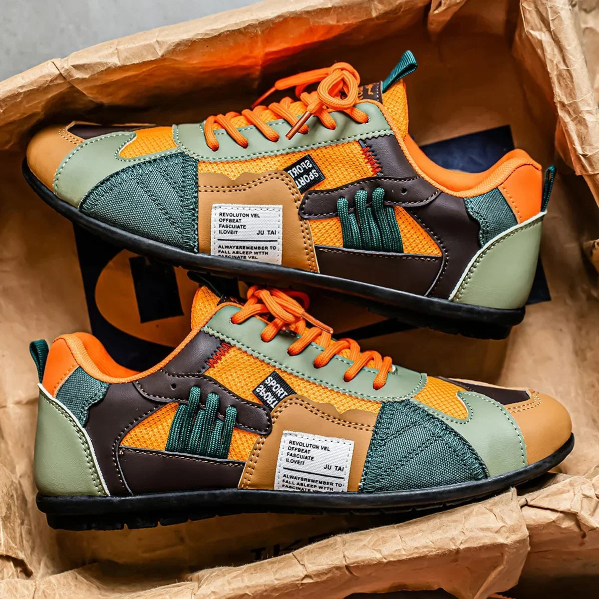 Tenis Varel Racer de Piel y Malla — Viaestilo
