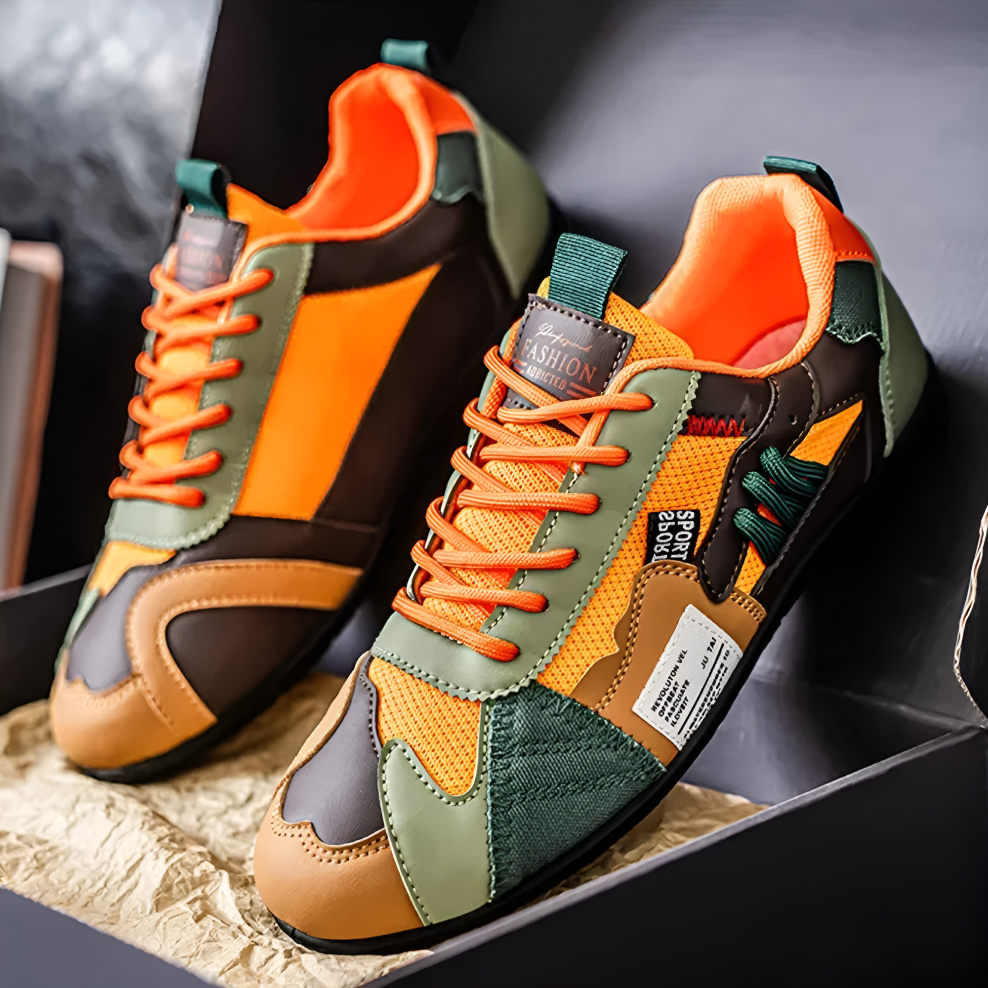 Tenis Varel Racer de Piel y Malla — Viaestilo